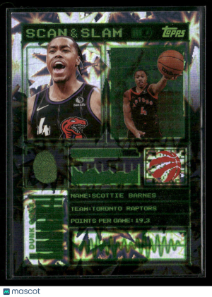 2025-26 Topps Scan & Slam Scottie Barnes #SS-20 Doorbuster One Of One 1/1